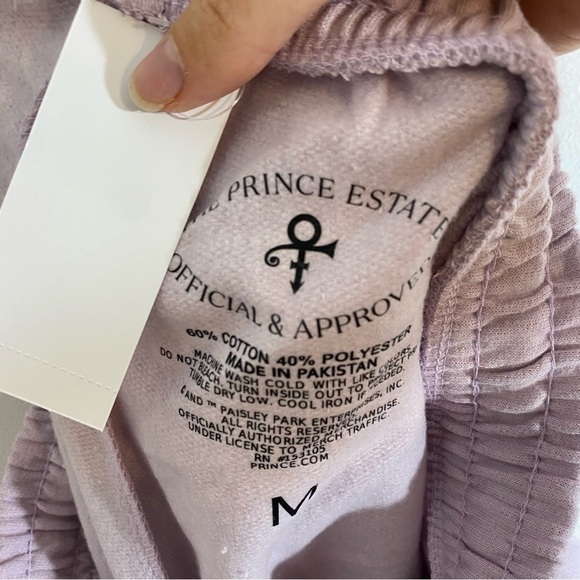 Prince Lavender Purple Drawstring Shorts NWT Medium Men’s Music Purple Rain - Picture 7 of 7